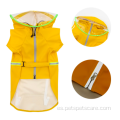 Ropa de perrito con capucha con cremallera de impermeable ropa para perros impermeable